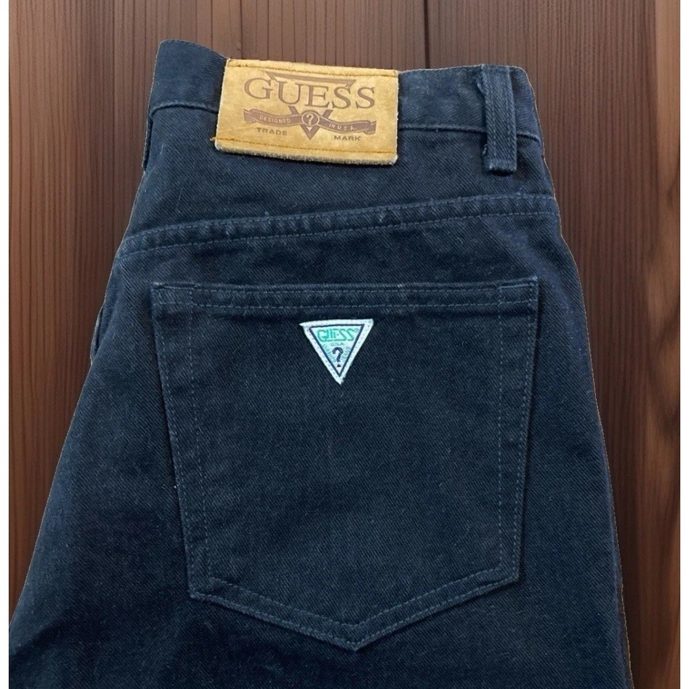 Vintage Guess Jeans Men 30x29 Black 39001 80's Classic Fit